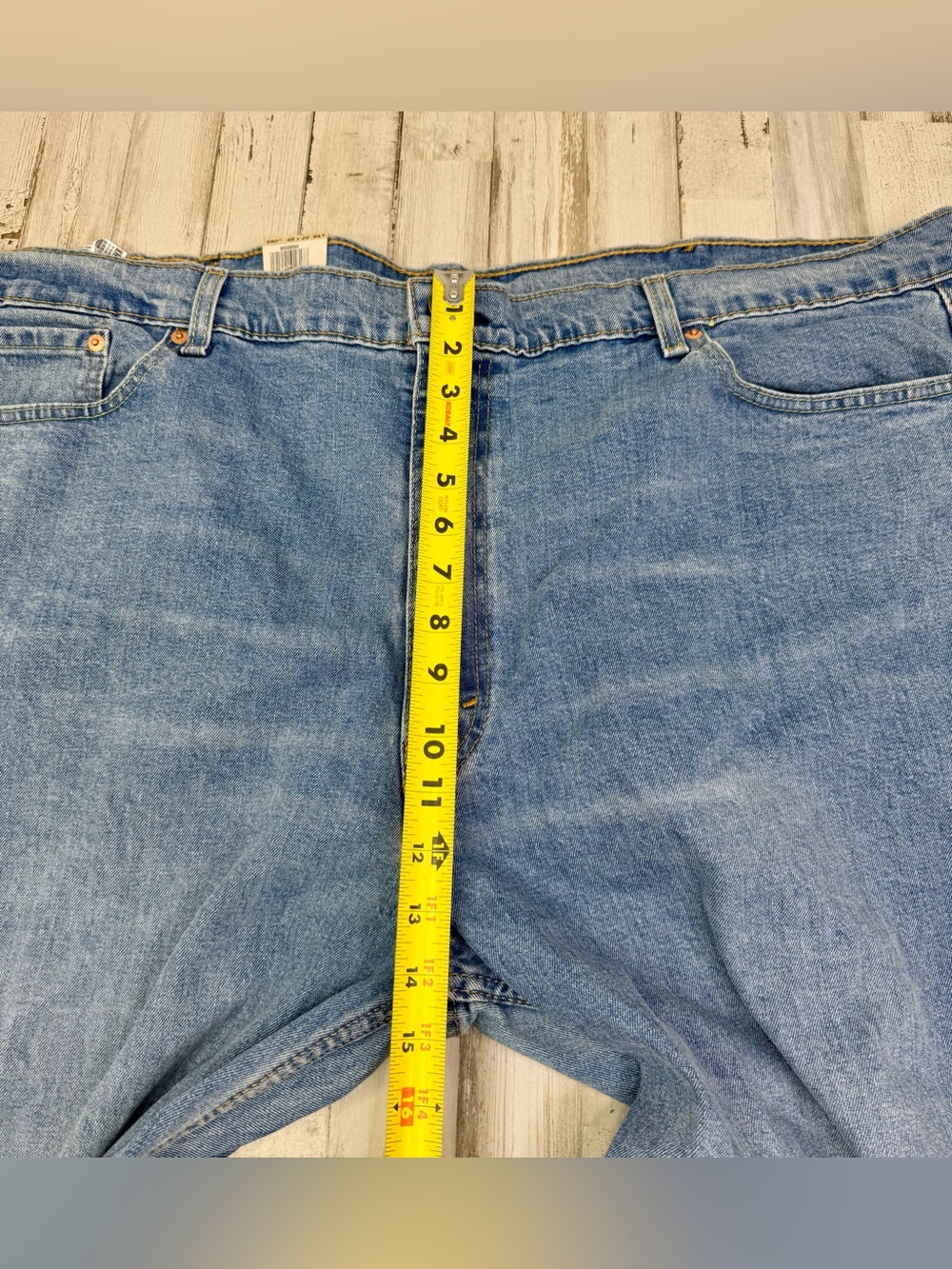 Levis 550 Jeans Mens 48x29 Blue Relaxed Fit Straight Leg Denim Classic NWT - Picture 9 of 12